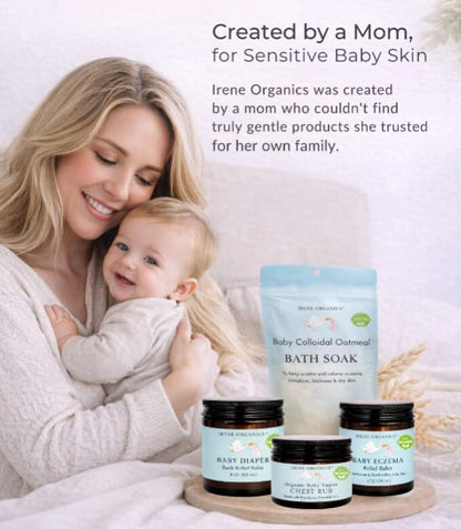 Irene Organics organic baby vapor chest rub clean non toxic formulation details