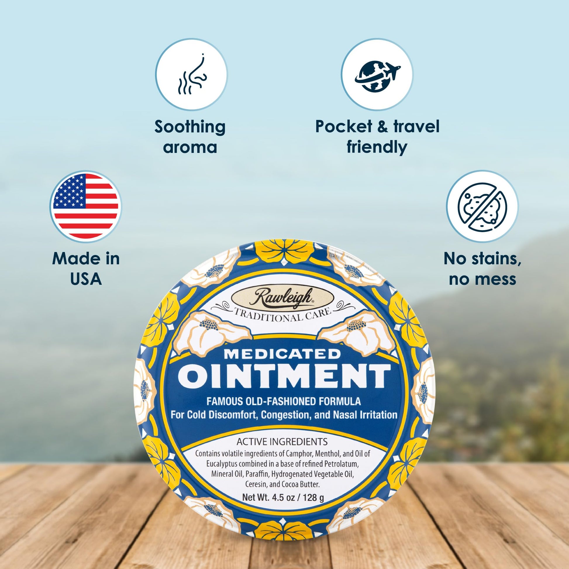 Rawleigh four point five ounce home care ointment packaging details