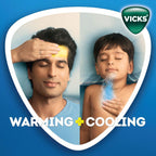 Side angle of Vicks 50ml medicated rub for headache and chest congestion.