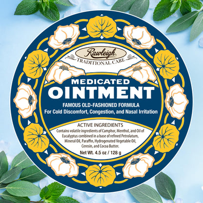 Traditional old fashioned remedy balm for minor muscle aches close up