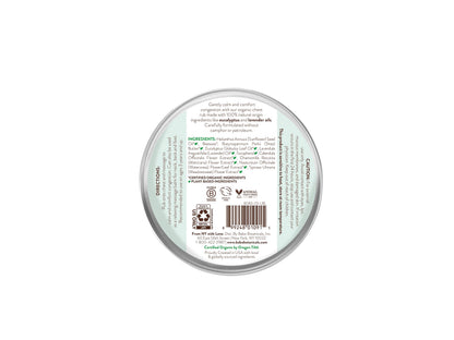 Camphor free eucalyptus and lavender chest balm for kids and adults