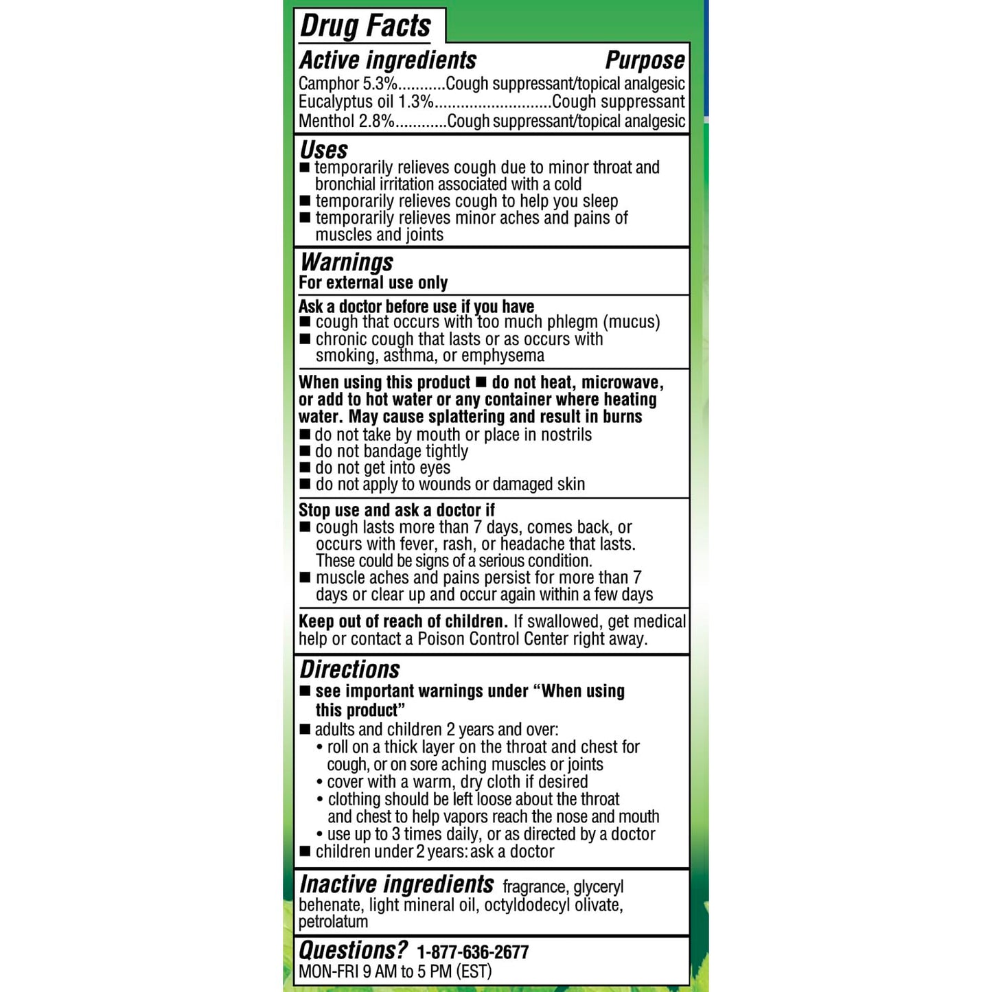 Mentholatum roll on chest rub showing the mess free rollerball design