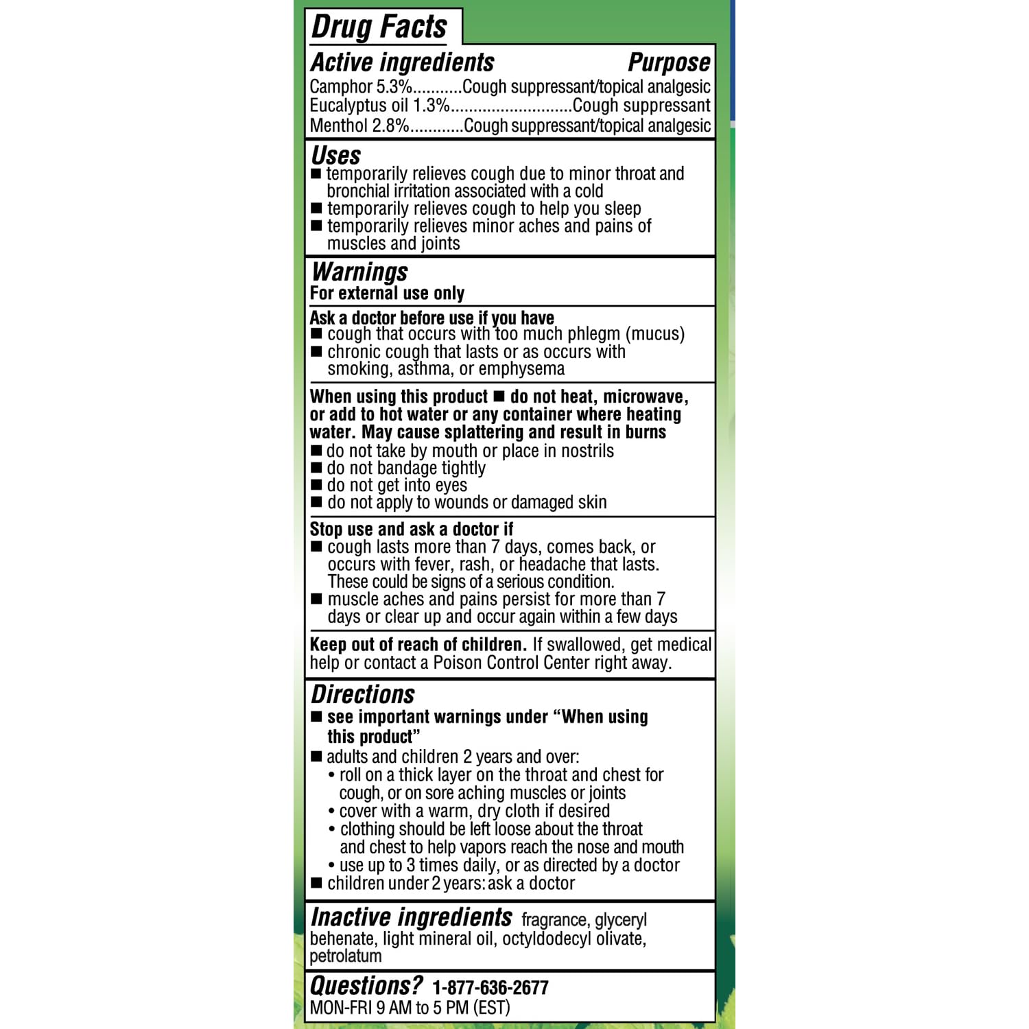 Mentholatum roll on chest rub showing the mess free rollerball design