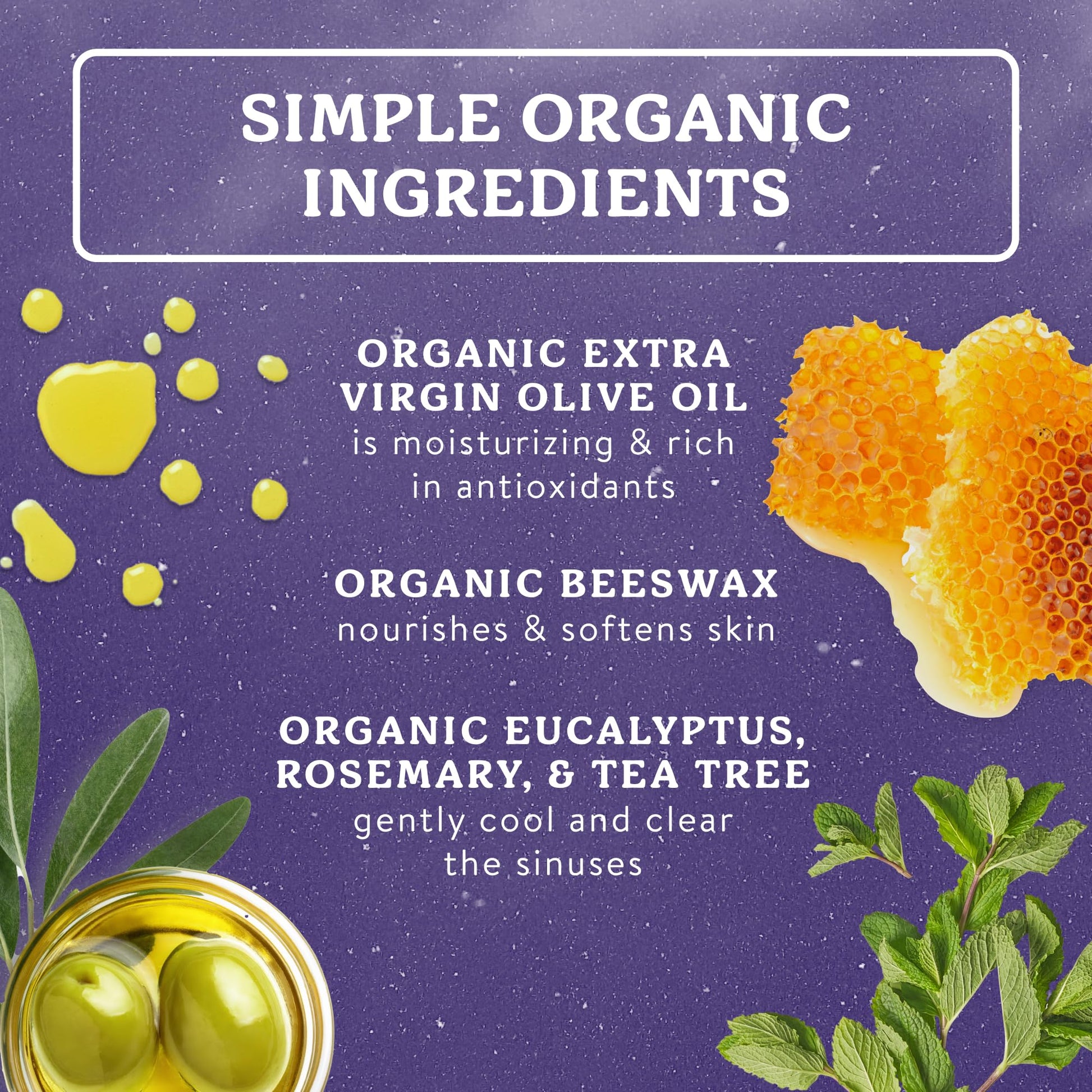 USA imported Badger organic eucalyptus and lavender vapor rub