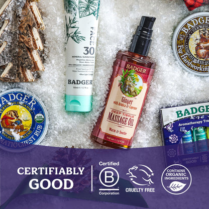 Authentic Badger organic steam inhalant and foot rub balm