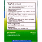 Mentholatum topical analgesic ointment jar with natural active ingredients