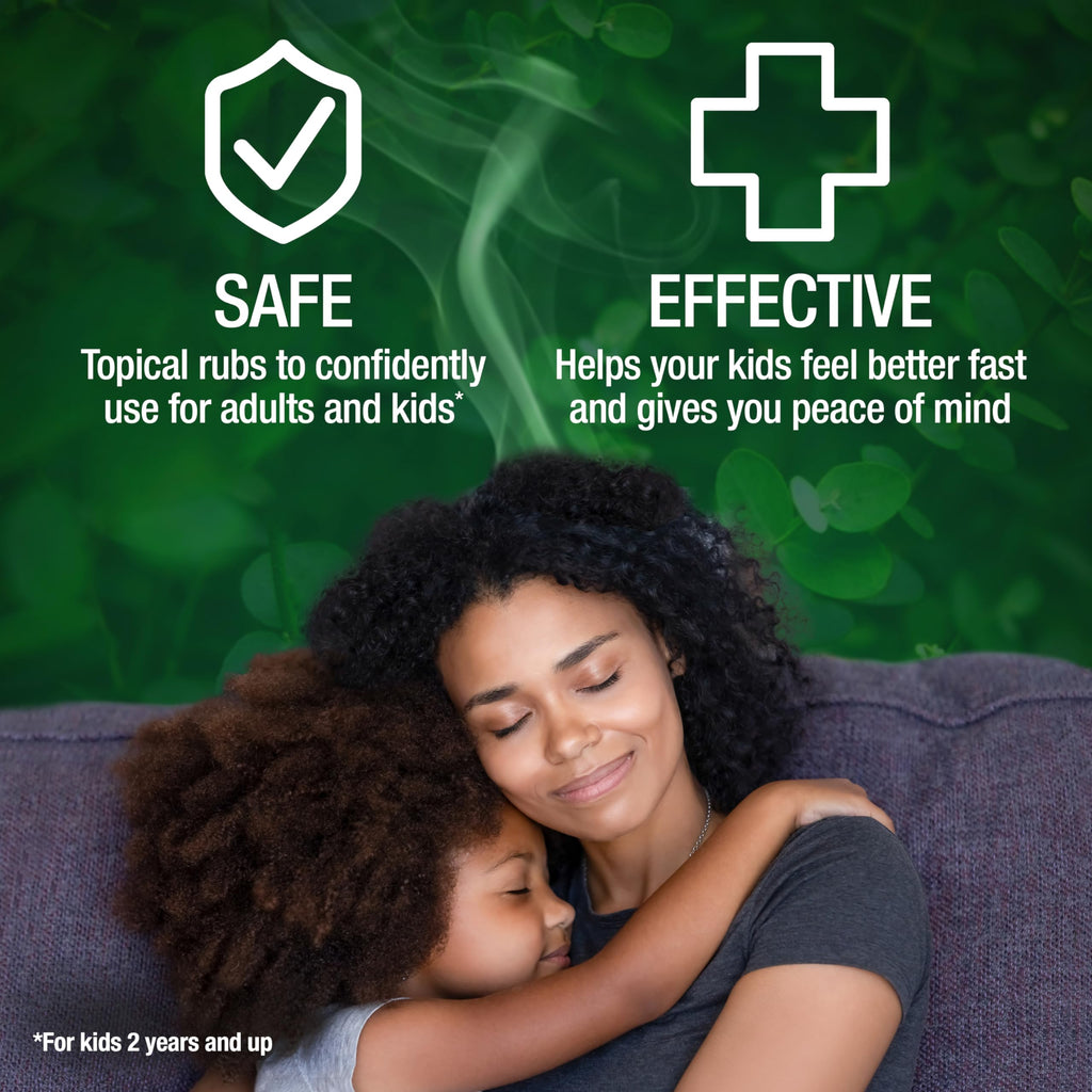 Mentholatum chest rub side label with usage instructions