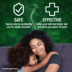 Mentholatum chest rub side label with usage instructions