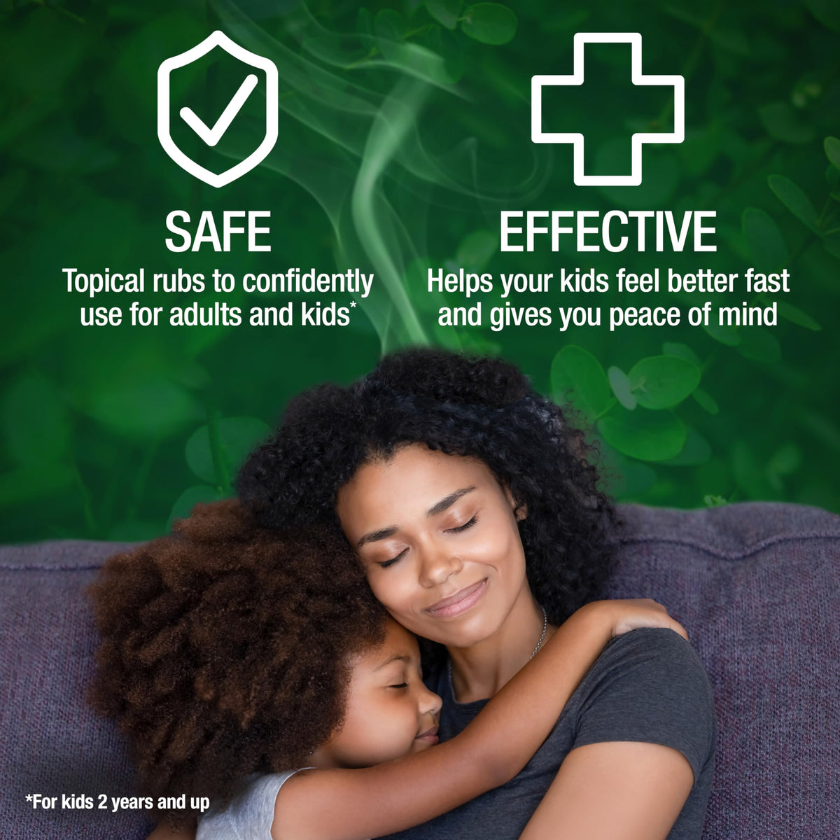 Mentholatum chest rub side label with usage instructions