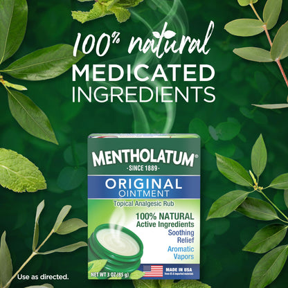Mentholatum aromatic vapor rub for cold seasonal care