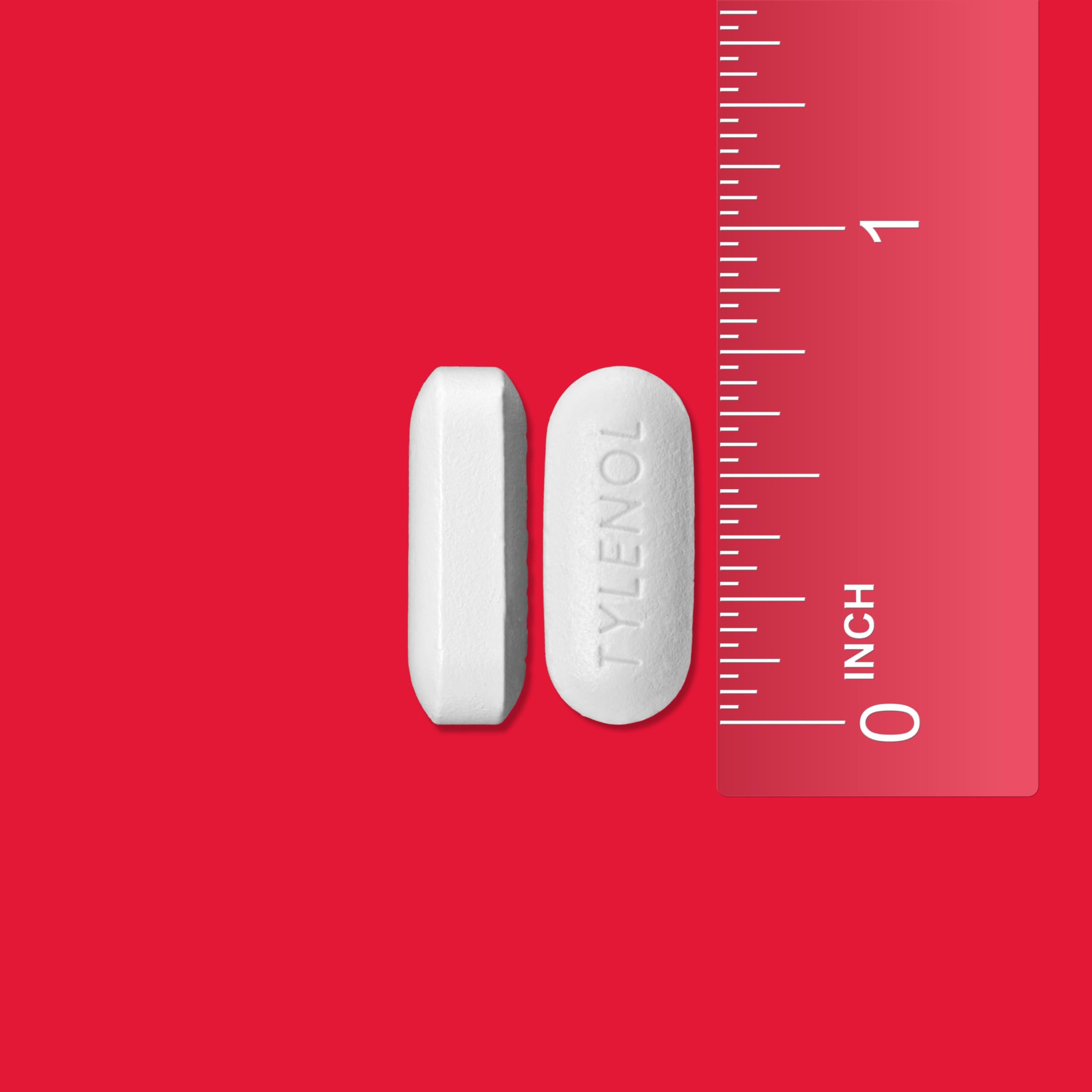 Imported Tylenol cold medicine caplets showing active ingredient concentrations and drug facts label