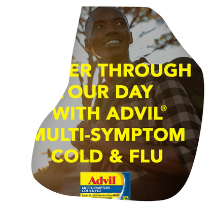 Advil 20 count blister pack of coated tablets for severe flu symptoms