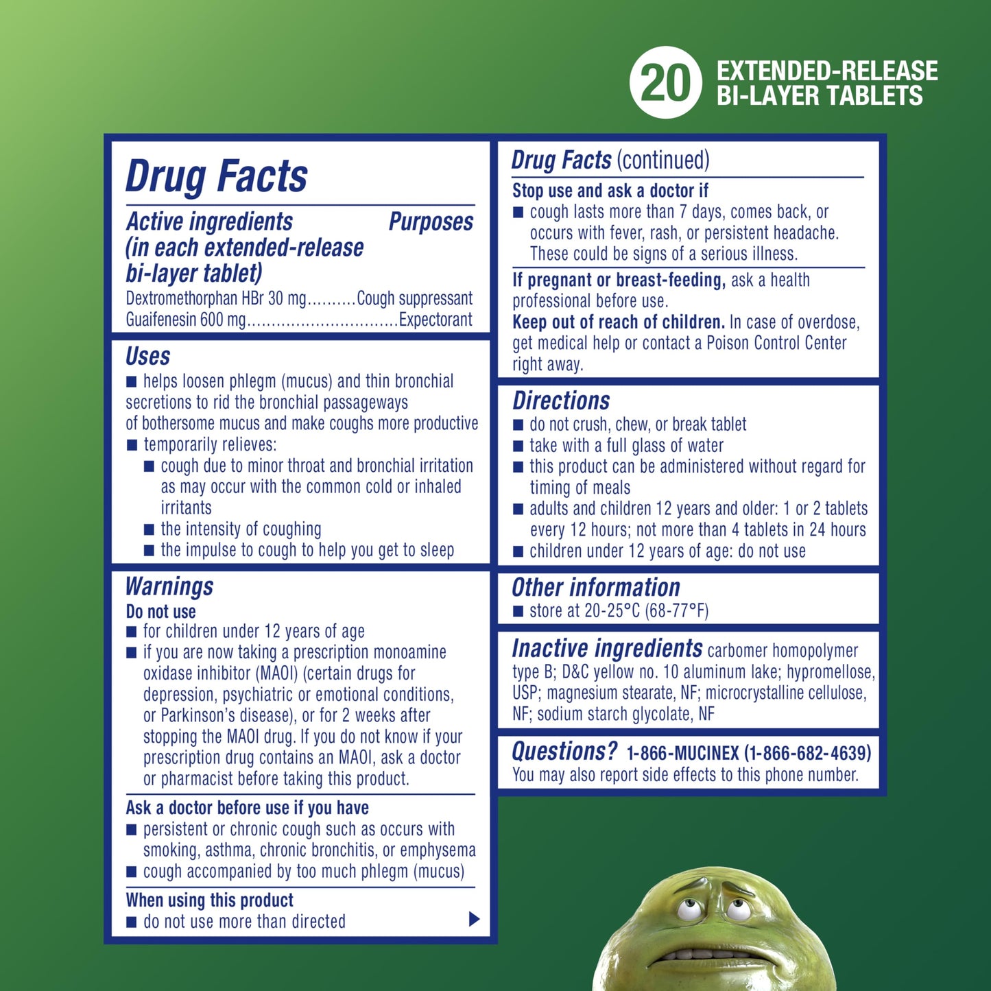 Mucinex DM adult cold and flu chest congestion relief medicine