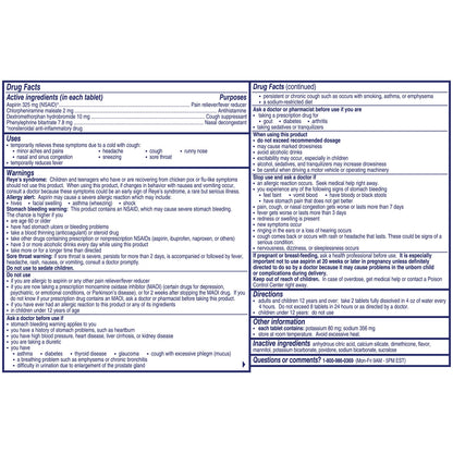 Alka-Seltzer Plus multi-symptom severe cold relief box showing forty-eight tablets count