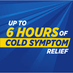 Theraflu berry flavor cough and cold syrup showing daytime active ingredients label
