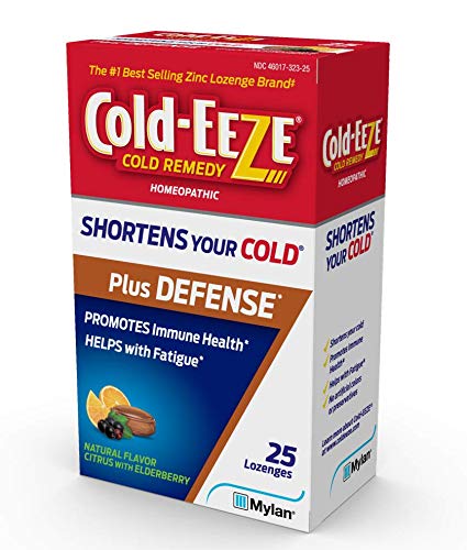Back packaging of imported Cold-EEZE immune health supplement showing official dosage guidelines.