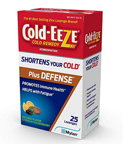 Back packaging of imported Cold-EEZE immune health supplement showing official dosage guidelines.