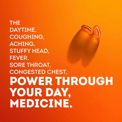 Back label of Vicks DayQuil Severe showing drug facts dosage instructions and active ingredients list