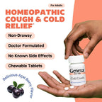 Genexa non drowsy organic cold and cough medicine active homeopathic ingredients list
