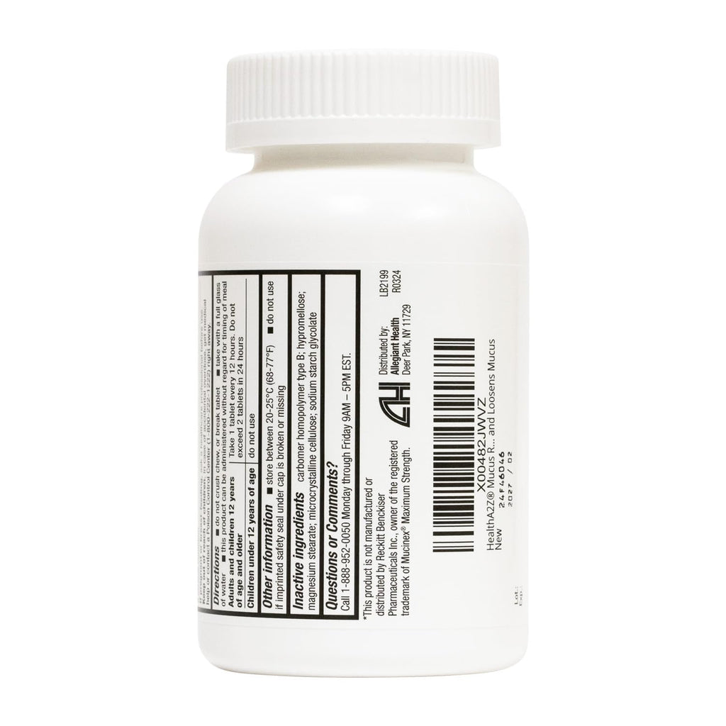 Imported USA health care expectorant for thinning and loosening mucus