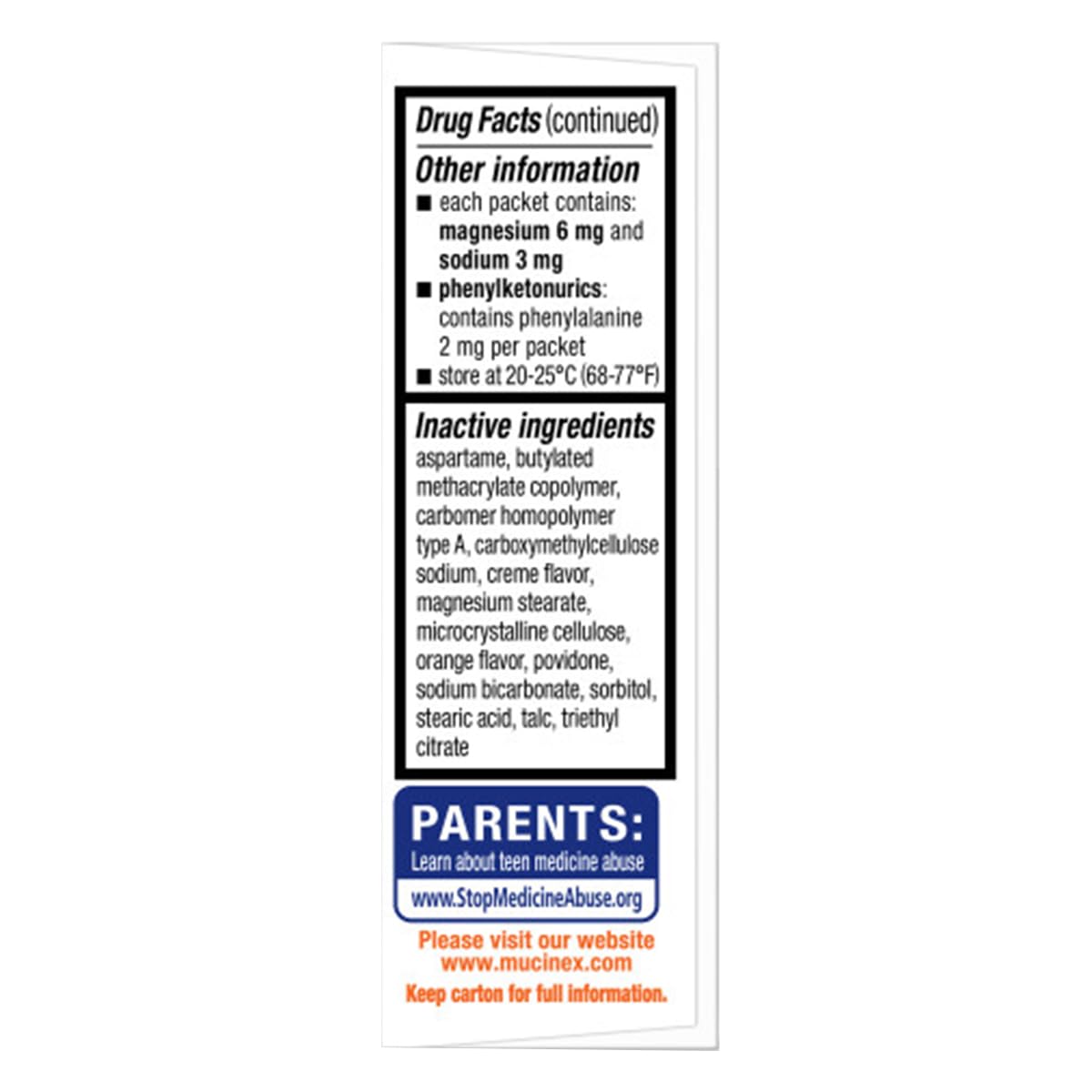 Mucinex children's mini melts authentic USA imported cold remedy