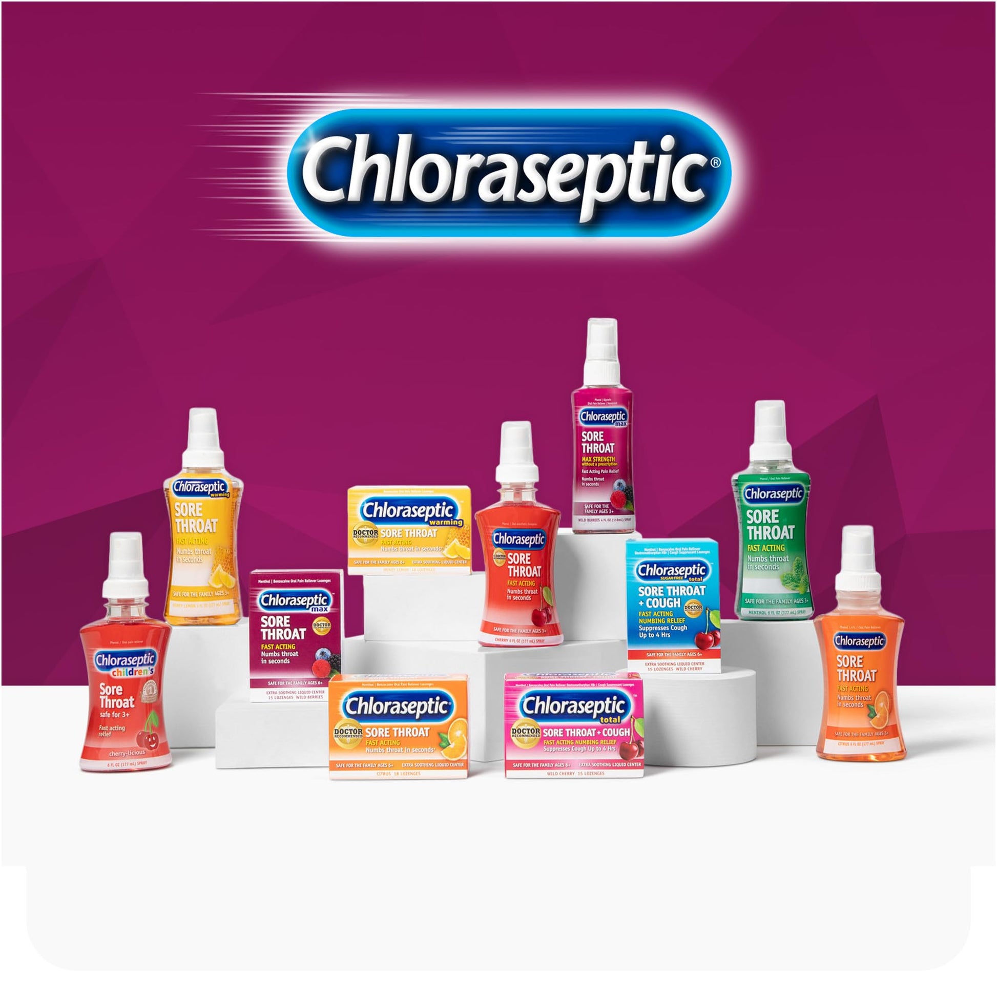 USA imported Chloraseptic max strength throat spray active ingredients list