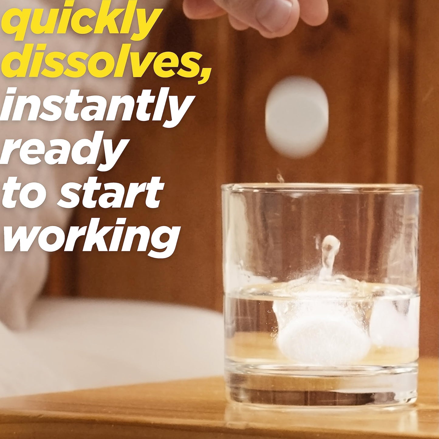 Alka-Seltzer Plus Severe Cold and Cough effervescent tablets box highlighting multi symptom relief benefits.