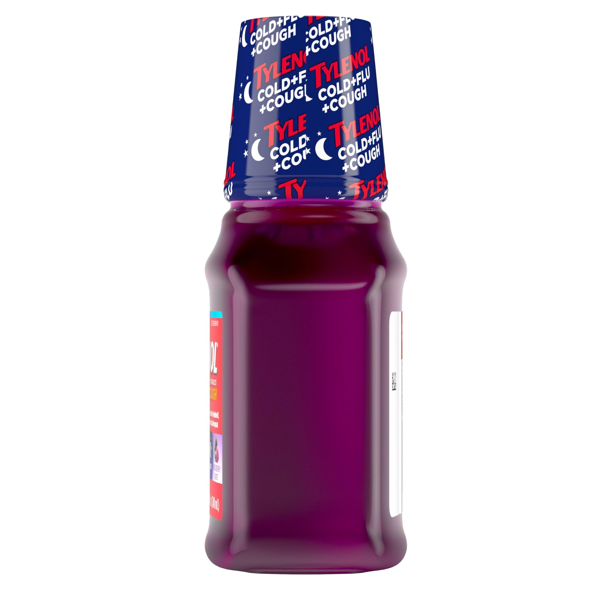 Tylenol nighttime fever reducer and cough suppressant liquid medication for adults