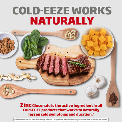 Cold-Eeze zinc gluconate wild cherry flavor 25 count directions for use
