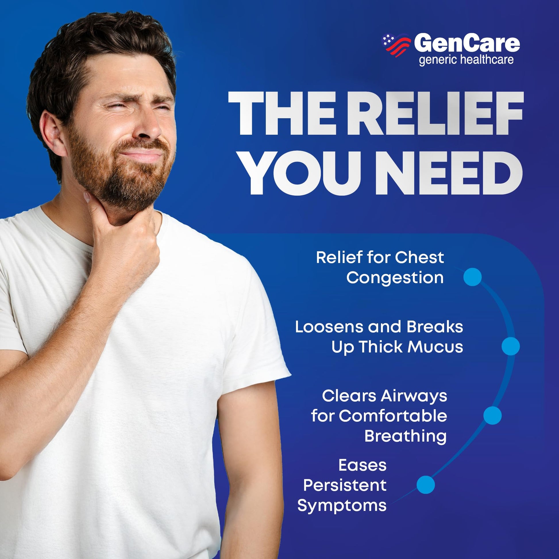 GenCare 400 mg cough and cold relief supplement safety seal view