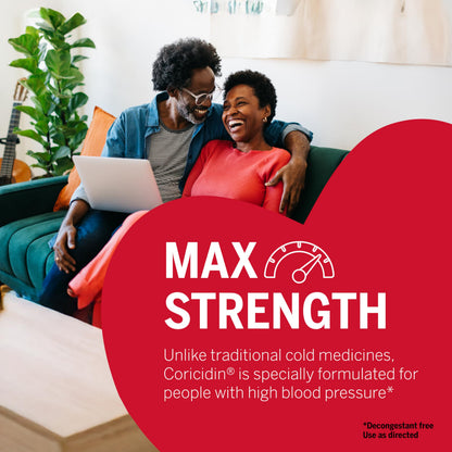 Coricidin HBP maximum strength tablets for body aches and fever reduction