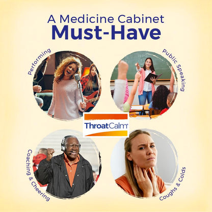 Authentic Boiron ThroatCalm tablets packaging showing plant-based active ingredients list