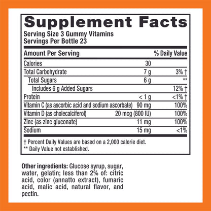 Zicam daily immune system booster with essential vitamin d and vitamin c bottle base