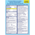 Alka-Seltzer Plus imported cold and flu medicine warning and dosage instructions