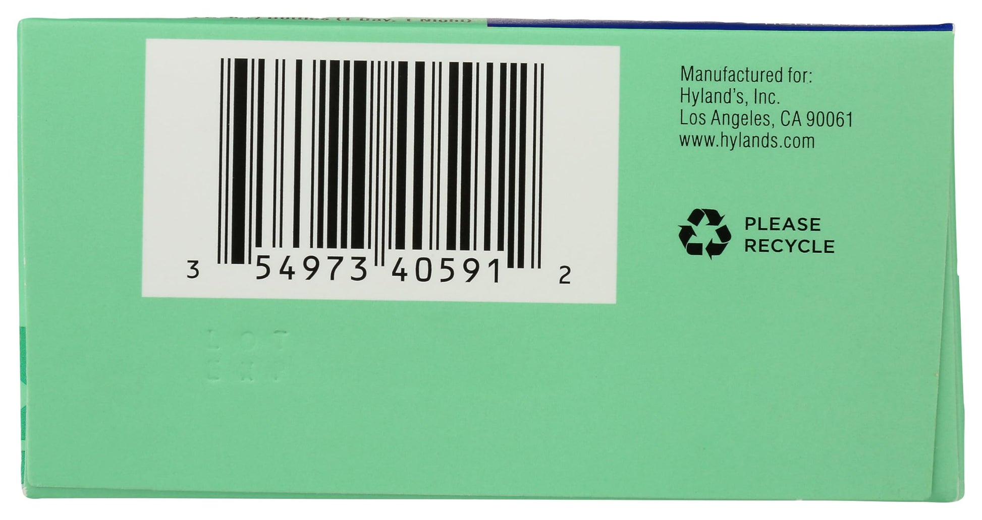 Hyland's children cold remedy for ages 2 to 12 showing drug facts and homeopathic ingredients label