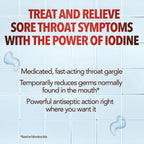Back label of Betadine oral antiseptic liquid showing directions and warnings