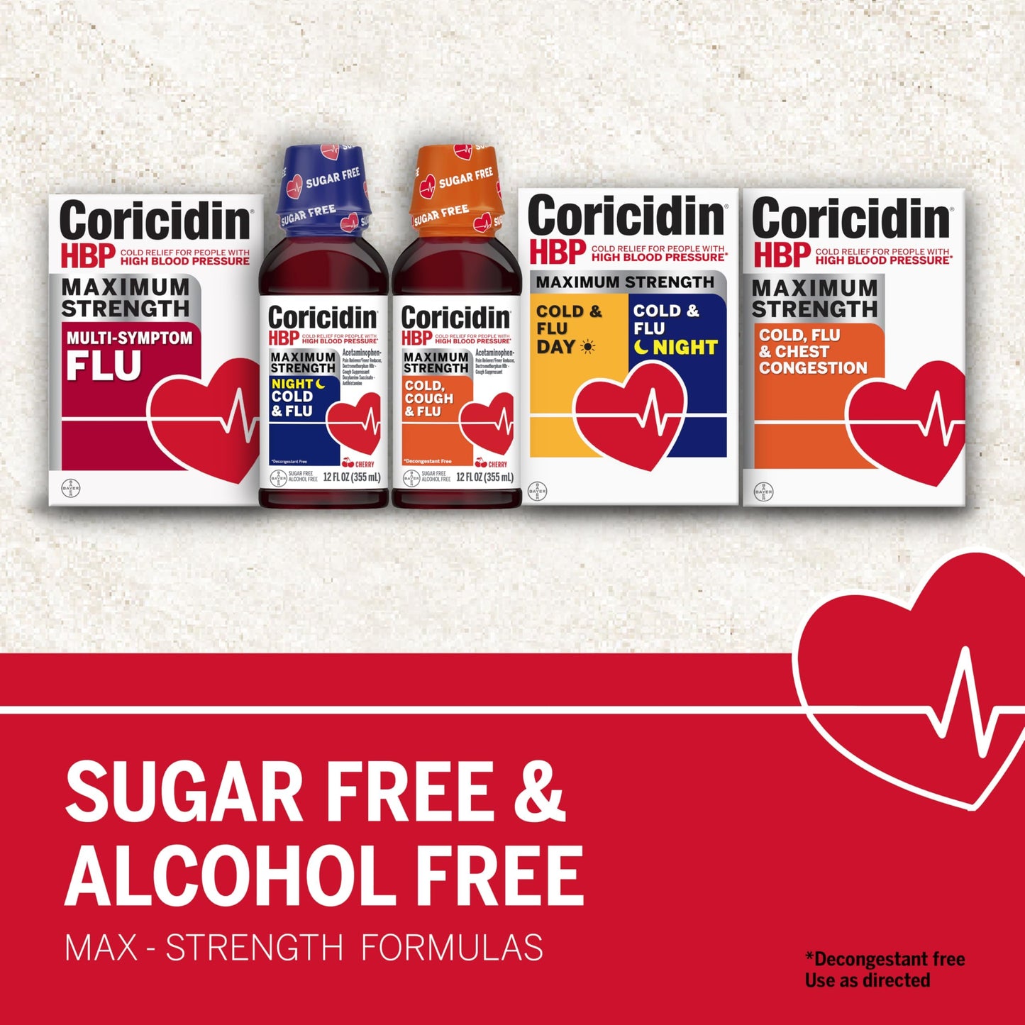 Coricidin HBP authentic USA imported cold medicine packaging showing warnings and directions for use