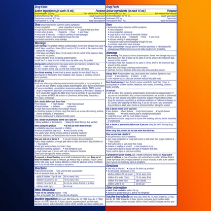 Vicks maximum strength day and night cold relief liquid honey combo packaging closeup