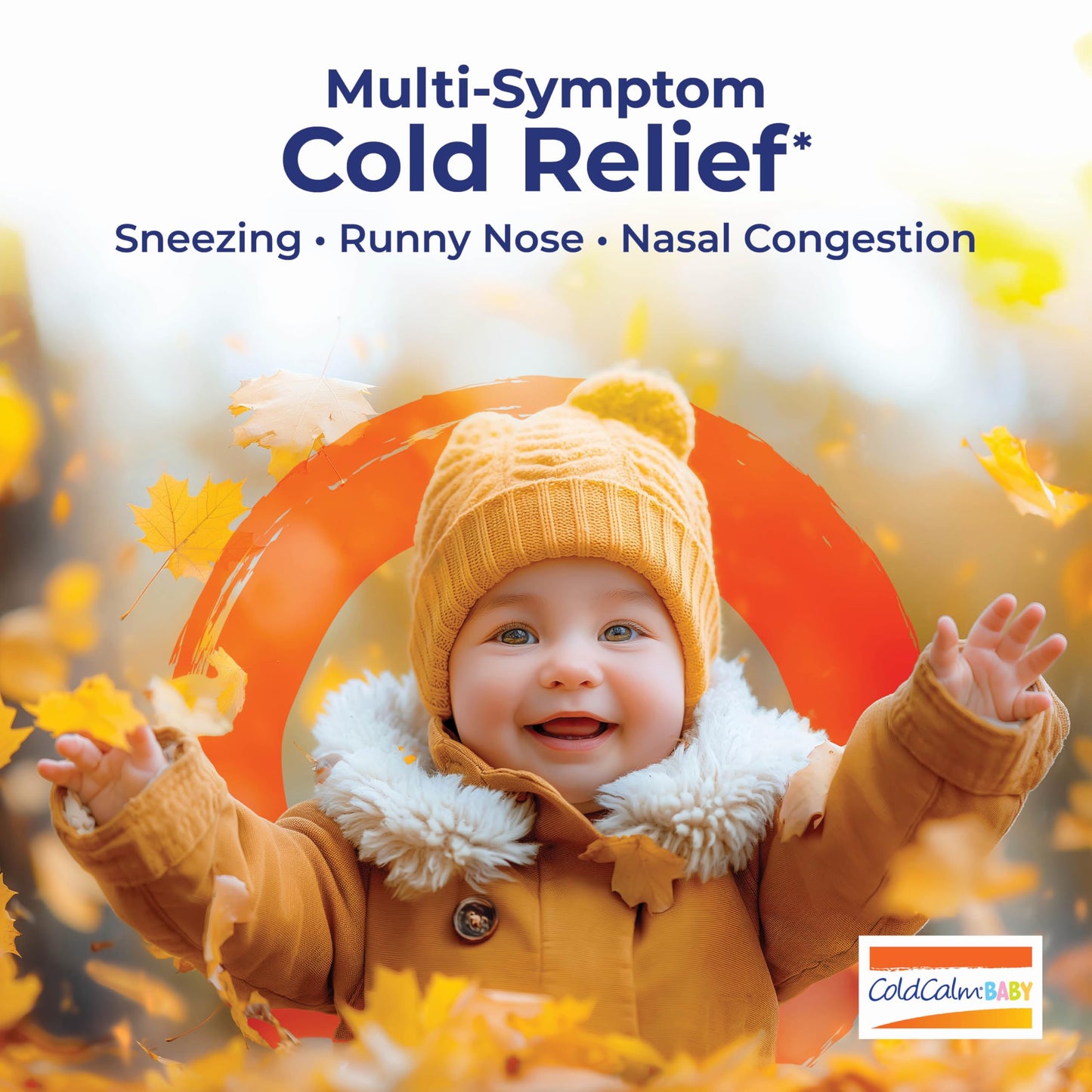 Boiron ColdCalm Baby sterile individual liquid doses strip for sneezing and runny nose relief