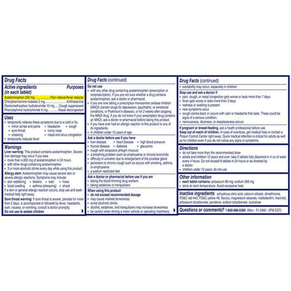 Alka-Seltzer Plus PowerFast Fizz citrus effervescent medication individually wrapped doses layout
