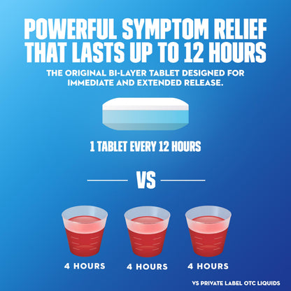 Maximum strength Mucinex chest congestion relief packaging showcasing 12 hour continuous action