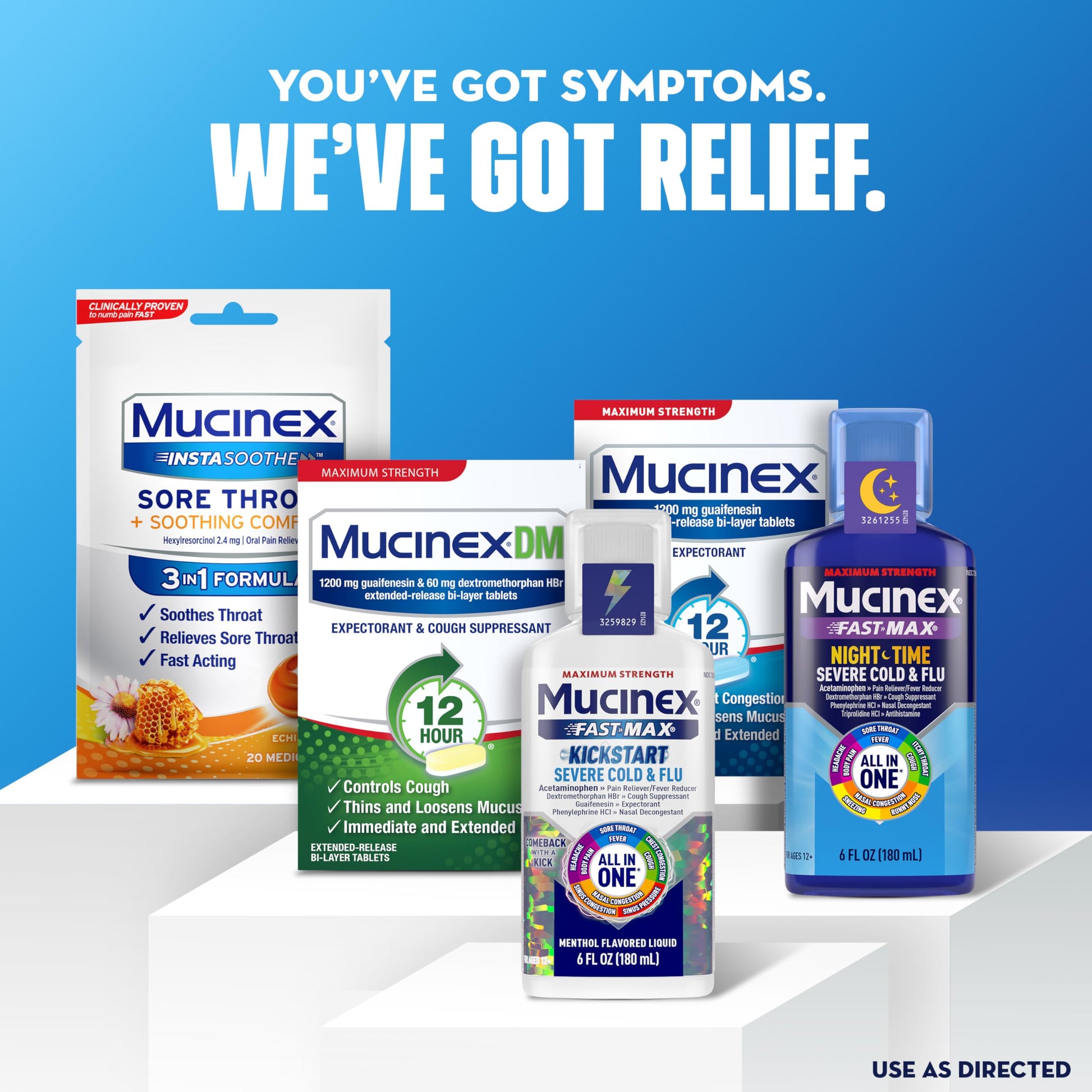 Mucinex guaifenesin expectorant 48 tablets bottle for respiratory comfort and clear breathing