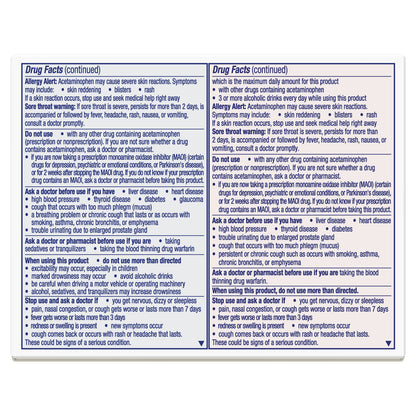 Vicks non drowsy daytime severe cold and flu liquid capsules packaging.