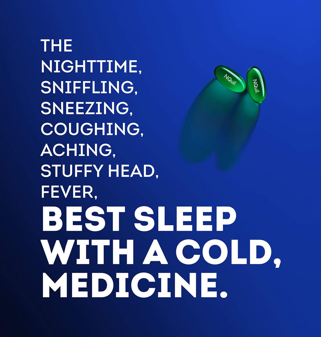 Vicks nighttime severe cough and congestion relief medicine instructions label.