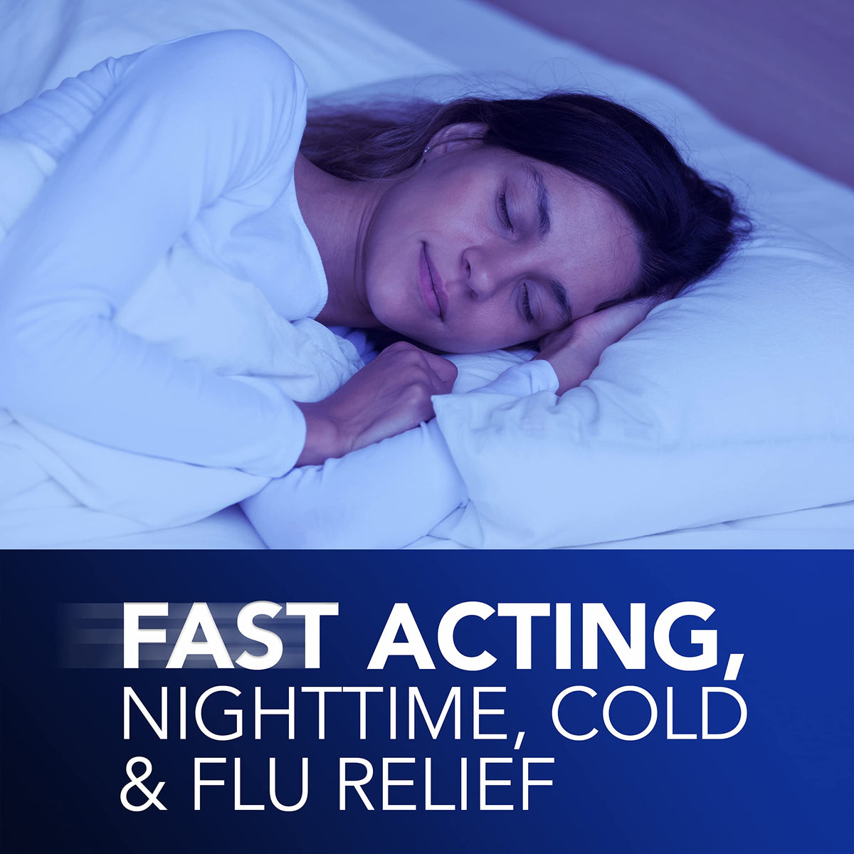 Vicks cold and flu medicine warning label and active ingredients list.