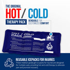 TrekProof reusable gel pack being used on shoulder