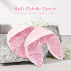 Pink gel breast therapy pads for breastfeeding relief