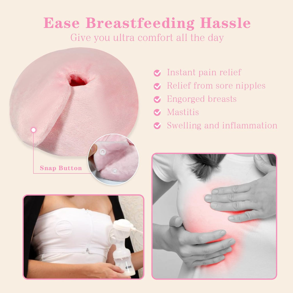 Breast therapy gel pads used with breast pump