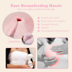 Breast therapy gel pads used with breast pump