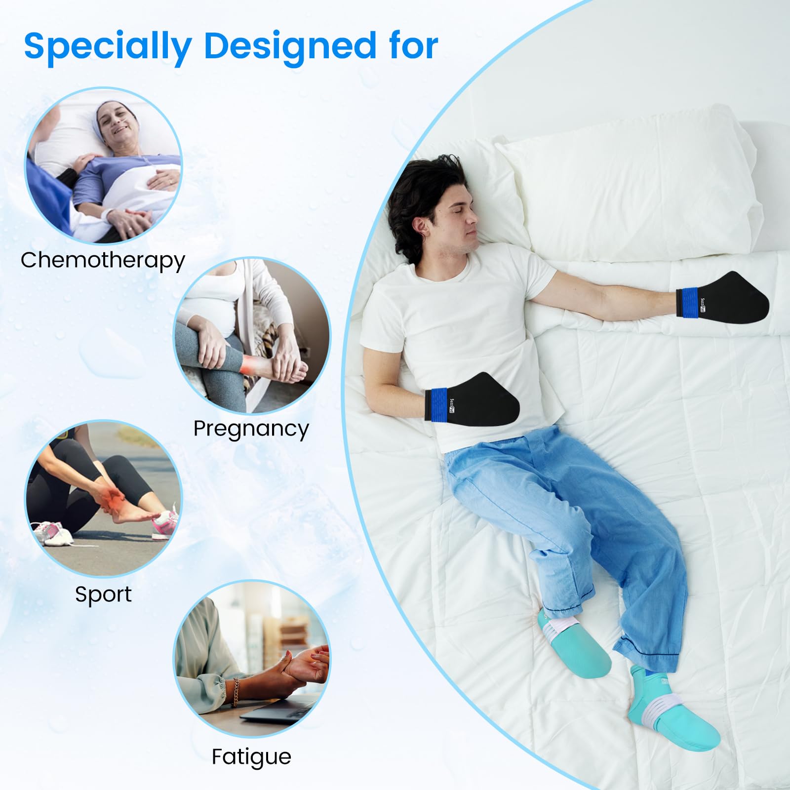 Suzzipad cooling gloves for chemotherapy neuropathy relief